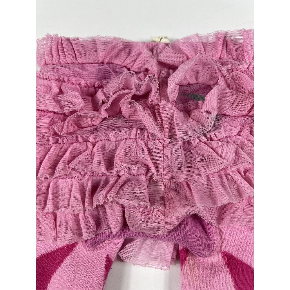 Luna Leggings Pink Ruffle Tutu Butterfly Leggings Tights 6-24 Months - Picture 6 of 11